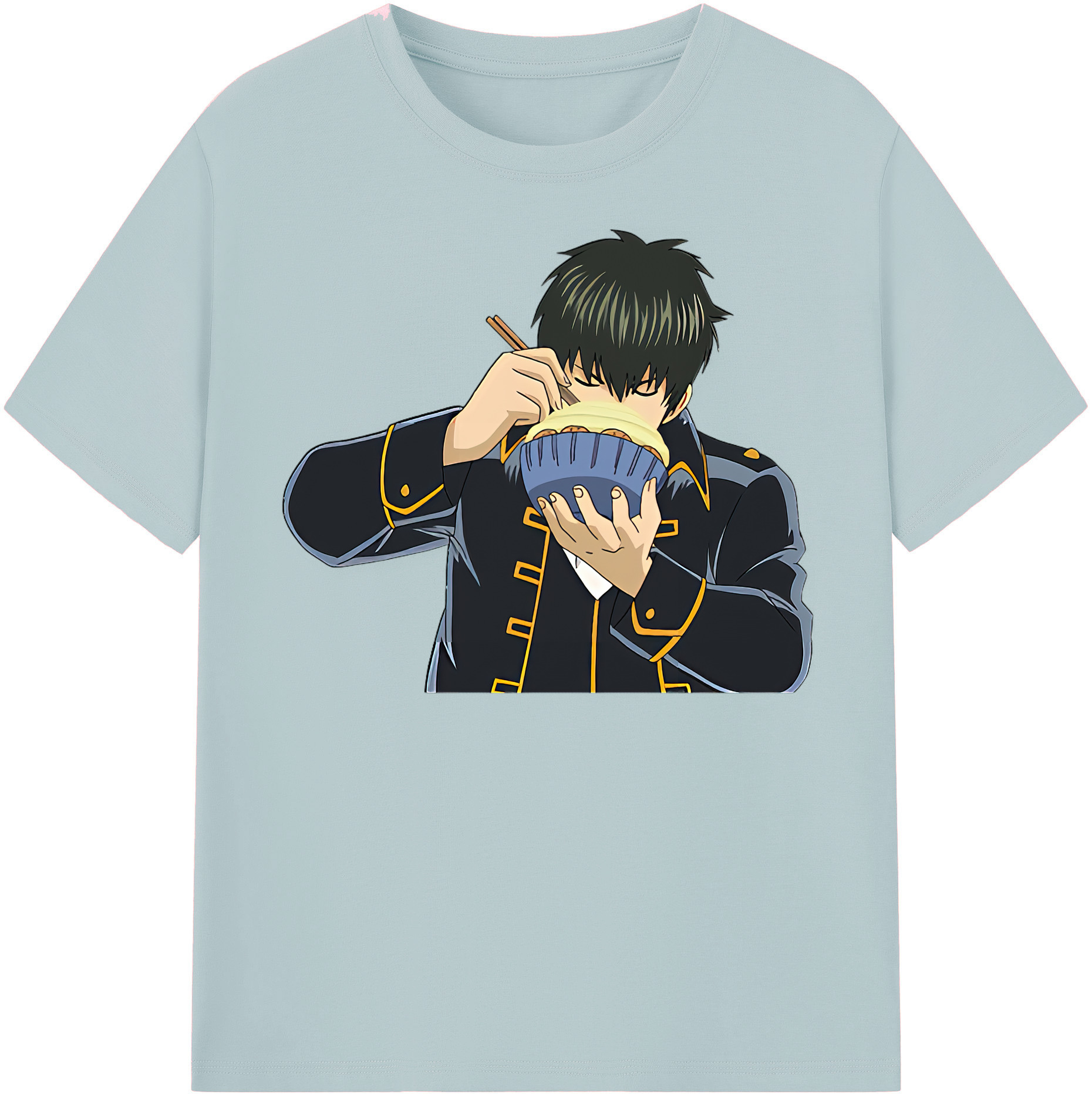 （画像用） ぎんたま 坂田銀時（さかたぎんとき） 神楽 志村新八（しむら しんぱち） GINTAMA Sakata Gintoki Kagura Shimura Shinpachi 綿100％半袖Tシャツ（フロントプリント）